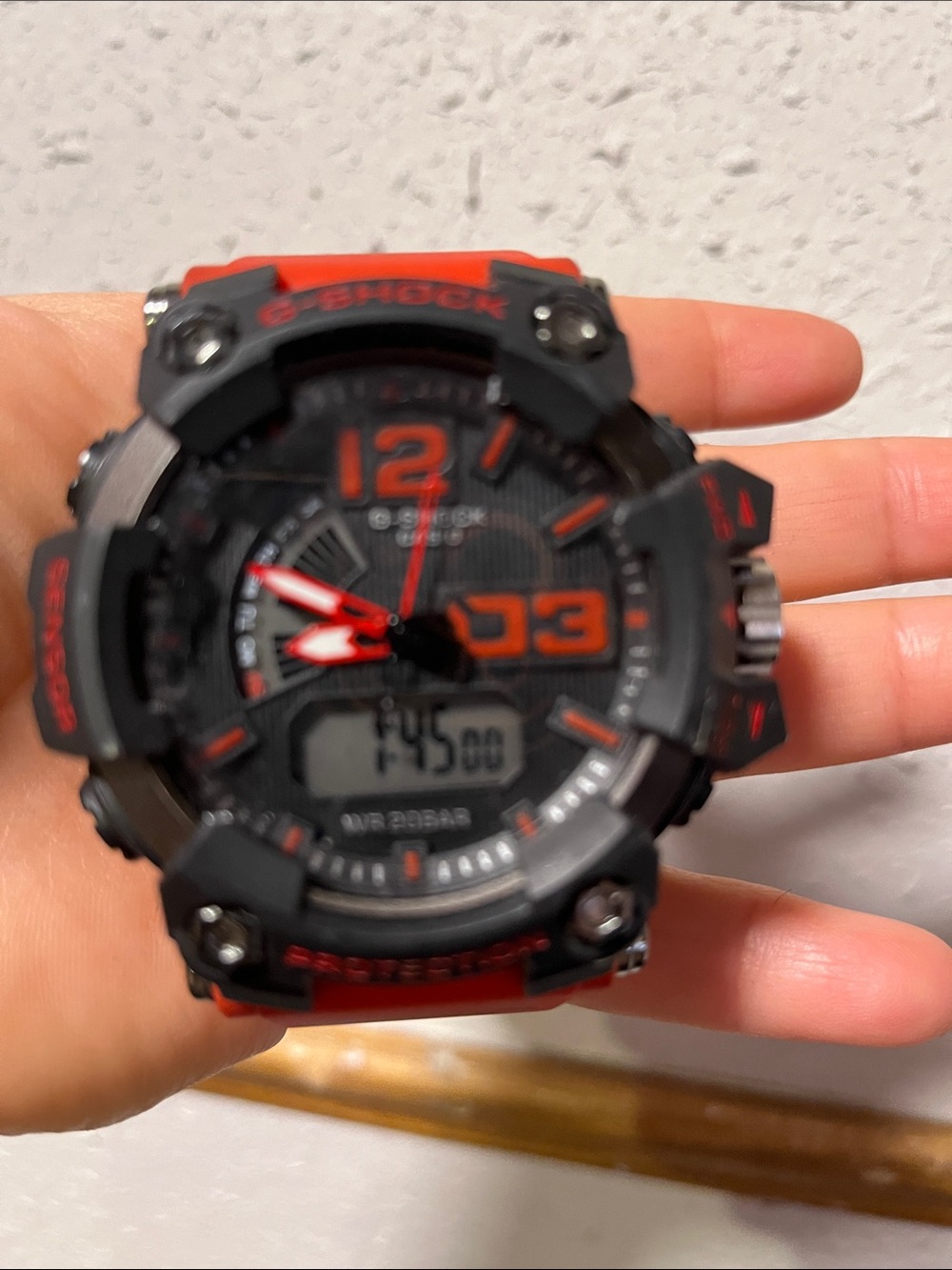 G-Shock Black and Red Tactical Sport Watch